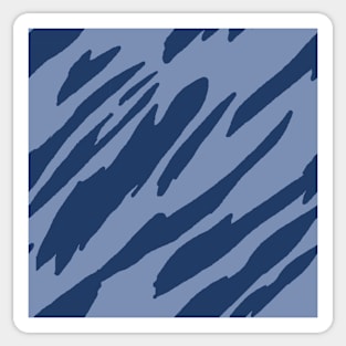 Blue Animal Stripes Sticker